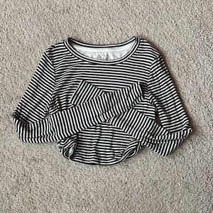 Aerie Offline: Classic Black and White Striped Long Sleeve Tee